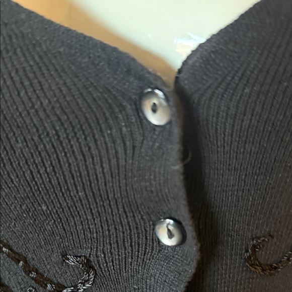Elegant NWT Summit Hill Black Button-Up Women's cardigan.  SZ XL - Picture 3 of 7